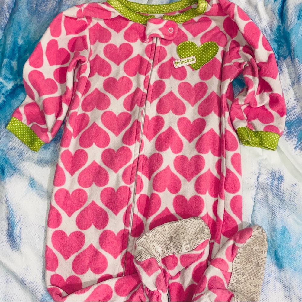 Carters 12 month girls fleece sleeper